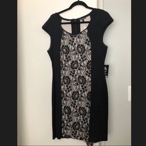 Express lace black dress size 12 NWT